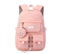 FANDARE Rucksack mit Geldbörse, Modische Schultasche für die Mittel- & Oberstufe, Vielseitiger Tagesrucksack für Mädchen & Jungen (5-16 Jahre) für Alltag, Schule & Reisen Rosa