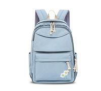 FANDARE Rucksack Schule Schulrucksack Herren Damen Rucksäcke Schultasche Casual Daypacks Junge Mädchen Schulranzen Teenager für Reise Uni Büro Einkaufen Alltag Freizeit Campus Wandern Blau