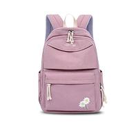 FANDARE Rucksack Schule Schulrucksack Herren Damen Rucksäcke Schultasche Casual Daypacks Junge Mädchen Schulranzen Teenager für Reise Uni Büro Einkaufen Alltag Freizeit Campus Wandern Lila