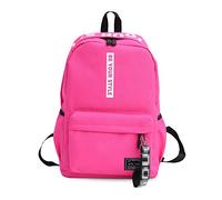FANDARE Rucksäcke Schulrucksack Jungs Mädchen Schulranzen Teenager Schultasche für Herren Damen Schule Ranzen Reise Camping Casual Daypacks Polyester Dunkel Rosa