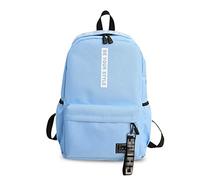 FANDARE Rucksäcke Schulrucksack Jungs Mädchen Schulranzen Teenager Schultasche für Herren Damen Schule Ranzen Reise Camping Casual Daypacks Polyester Hellblau