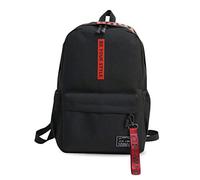 FANDARE Rucksäcke Schulrucksack Jungs Mädchen Schulranzen Teenager Schultasche für Herren Damen Schule Ranzen Reise Camping Casual Daypacks Polyester Schwarz Rot