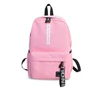 FANDARE Rucksäcke Schulrucksack Jungs Mädchen Schulranzen Teenager Schultasche für Herren Damen Schule Ranzen Reise Camping Casual Daypacks Polyester Neues Pink
