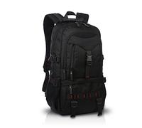 FANDARE Rucksäcke Schulrucksack Reisen Wanderrucksäcke Camping Laptop 17'' Zoll Damen Herren Wasserdicht Oxford Polyester Schwarz