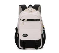 FANDARE Schulranzen Mädchen Junge Schulrucksack Daypacks Büchertaschen für Grund-, Mittel- und Oberschüler Rucksack Hochschule Damen Schultertaschen für Uni Reisen mit Plüsch-Accessoires Schwarz