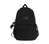 FANDARE Schulrucksack Damen Daypack mit Laptopfach Schultaschen Herren Laptop Rucksack für Mädchen Teenageralter Leichter Rucksack Wasserabweisend College für Ausflüge, Uni, Schule Büro Schwarz