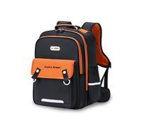 FANDARE Schulrucksack für Grundschüler - Ergonomischer Kinderrucksack mit Magnetverschluss & Westenartiger Gewichtsverteilung Verstellbarer Brustgurt Schwarz