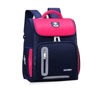 FANDARE Schulrucksack für Kinder 4-12 Jahre,Wasserdichter Oxford Rolltop-Rucksack mit Reflektierenden Streifen, 28L Großer Schulranzen für Grundschüler Jungen Mädchen Rosenrot