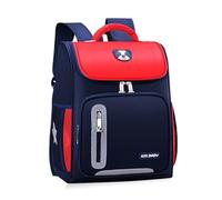 FANDARE Schulrucksack für Kinder 4-12 Jahre,Wasserdichter Oxford Rolltop-Rucksack mit Reflektierenden Streifen, 28L Großer Schulranzen für Grundschüler Jungen Mädchen Rot
