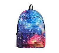 FANDARE Schulrucksack Galaxy Schultasche Junge Mädchen Rucksäcke Schulranzen Teenager Tagesrucksack Reise Daypack Damen 14 Zoll Laptop-Tasche Kinderrucksäcke Wasserdicht Polyester Blau