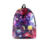 FANDARE Schulrucksack Galaxy Schultasche Junge Mädchen Rucksäcke Schulranzen Teenager Tagesrucksack Reise Daypack Damen 14 Zoll Laptop-Tasche Kinderrucksäcke Wasserdicht Polyester Süßigkeiten