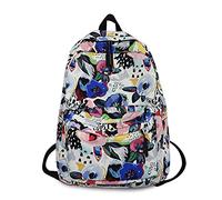 FANDARE Schulrucksack Mädchen Schulranzen Jungen Rucksäcke Schule Rucksäcke Laptop Schultasche Tagesrucksack Casual Daypacks für Damen Herren Reisen Alltag Freizeit Campus Wandern Blumen