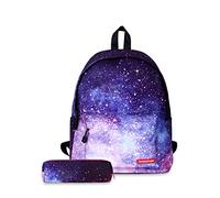 FANDARE Schulrucksack Mädchen Schulranzen Jungen Schultasche Rucksäcke mit Mäppchen Teenager Campus Reise Schule Bag Herren Damen 14 Zoll Laptop-Tasche Daypacks Wasserdicht Polyester Lila