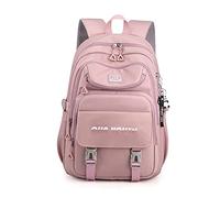 FANDARE Schulrucksack Schulrucksack Jugendliche Schultasche Jungen Mädchen Rucksack Schulranzen für Schüler Outdoor Reise Daypacks Freizeitrucksack Rucksack Wasserdicht Polyester Lila