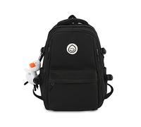 FANDARE Schulrucksäcke Damen Tagesrucksäcke Student Daypack Herren Leichter Alltagsrucksäcke Schulranzen Rucksack Geschäft Arbeiten Reisen Weekender Daypack für Ausflüge, Uni, Schule Büro Schwarz