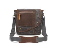 FANDARE Schultertasche Herren Umhängetasche Herren Leinwand Crossbody Bag Tasche Herren Umhängetasche Messenger-Bags Männertasche Zum Umhängen Alltag Freizeit Büro Arbeitstasche GrauAA