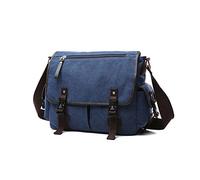 FANDARE Segeltuch Umhängetasche Herren Arbeitstasche Messenger Bag Schultertasche Aktentaschen passen 12,9-Zoll-Tablet Herrentasche zum Umhängen für Reise Schule Hochschule Arbeit Outdoor Schulranzen