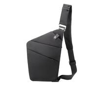 FANDARE Segmentiert Brustasche Anti Diebstahl Sling Bag Herren Sport Damen Umhängetasche Rechts Schulter Crossbody Messenger-Bags Schultertaschen für Reise Schule Wandern Bodybag Schwarz