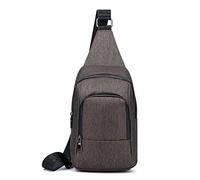 FANDARE Sling Bag, Schulterrucksack Brusttasche Umhängetasche Unisex, Leichter Trekkingrucksack für Travel Hike Radfahren Camping Outdoor Sport Braun