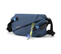 FANDARE Sport Brusttasche Herren Umhängetasche mit exquisitem Anhänger Damen Sling Crossbody Bag Manner Brustbeutel Messenger-Bags Schultertaschen für Reise Schule Wandern Nylon Bodybag Blau