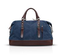 FANDARE Sporttasche Reisetasche Handgepäck Weekender für Damen Herren Multifunktion Umhängetasche Canvas Sporttasche Duffel Bag für Übernachtung Strandhandtasche Reisen Outdoor Camping Blau