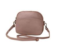 FANDARE Superleicht Schultertasche Echtleder Umhängetasche Damen für Arbeitstasche Reise Freizeit Schule Crossbody Bag Violett