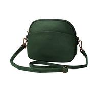 FANDARE Superleicht Schultertasche Echtleder Umhängetasche Damen für Arbeitstasche Reise Freizeit Schule Crossbody Bag Grün