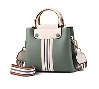 FANDARE Tragbar Umhängetasche Damen Klein Schultertasche Handtaschen Frauen PU Leder Wasserdicht Freizeit Sports Arbeit Outdoor Reise Messenger-Bags Grün