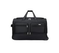 FANDARE Trolley Reisetasche mit Rollen Praktische Trolley Sporttasche Rucksack Wanderrucksack Weekender Handgepäcktrolley Herren Damen Reisegepäck für Einkauf Business Wochenendtrips Schwarz L