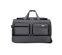 FANDARE Trolley Reisetasche mit Rollen Praktische Trolley Sporttasche Rucksack Wanderrucksack Weekender Handgepäcktrolley Herren Damen Reisegepäck für Einkauf Business Wochenendtrips Grau M