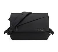 FANDARE Ultraleich Umhängetasche Herren Schultertasche Männer Hängetasche Arbeitstasche Nylon Messenger Bag für Alltag Freizeit Arbeit Büro Reisen Schule Wasserdicht Herren-Schultertaschen Schwarz