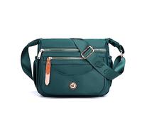 FANDARE Ultraleicht Damen Umhängetasche Nylon Schultertasche Handtaschen Elegant Umhängetasche mit verstellbarem breitem Riemen Frauen zum Umhängen Damentasche Multi-Tasche Messenger Bag Himmelblau