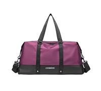 FANDARE Ultraleicht Reisetaschen Sporttasche Klassische Sporttaschen Herren Damen Handgepäck Weekender Umhängetasche Übernachtung Weekender Schwimmtasche Trainingstasche Tote Bag Dunkel Lila