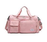 FANDARE Ultraleicht Sporttasche Reisetasche Handgepäck Weekender Kliniktasche Trainingstasche mit Schuhfach & Nassfach - Tasche Rosa