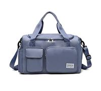 FANDARE Ultraleicht Sporttasche Reisetaschen Handgepäck Sporttasche Übernachtung Sporttasche Handtasche Damen Herren Weekender Kliniktasche Trainingstasche mit Schuhfach & Nassfach - Tasche Blau