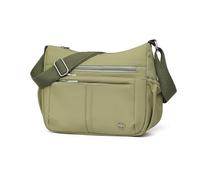 FANDARE Umhängetasche Damen Crossbody Moon Messenger Bag Mittelgroß Schultertasche Handytasche zum Umhängen Nylon Schultertaschen mit Vielen Fächern für Reise Schule Wandern Grün