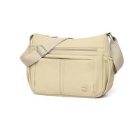 FANDARE Umhängetasche Damen Crossbody Moon Messenger Bag Mittelgroß Schultertasche Handytasche zum Umhängen Nylon Schultertaschen mit Vielen Fächern für Reise Schule Wandern Khaki