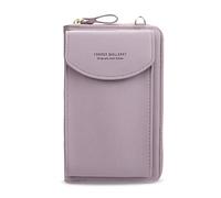 FANDARE Umhängetasche Damen Schultertaschen Geldbörse Leichte Handy-Brieftasche Crossbody Bag für Mädchen Einkaufen Party Schule Reise Unterarmtasche Wasserdicht PU Lila