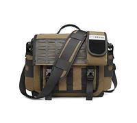 FANDARE Umhängetasche Herren Arbeitstasche Aktentasche Tragetasche Junge Schultertasche Männer Laptoptasche für 12.9 Zoll mit Multi-Tasche für Reise Schule Hochschule Arbeit Outdoor Schulranzen Khaki