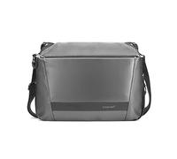 FANDARE Umhängetasche Herren Arbeitstasche Erweiterbar Messenger Bag Schultertasche Herrentasche Kuriertasche zum Umhängen Reise Schule Hochschule Arbeit Outdoor Schulranzen Wasserdicht TPU Silber