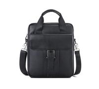 FANDARE Umhängetasche Herren Handy Schultertasche Herrentasche Klein Vintage Leder Crossbody Messenger Bag Herrentasche Zum Umhängen Handtasche Männer für Arbeiten Reisen Alltagsleben Schwarz
