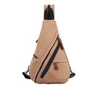 FANDARE Unisex Brusttasche Sling Bag 3 in 1 Herren Rucksack Damen Schulranzen Junge Mädchen Schulrucksack Schultertasche Umhängetasche Sporttasche für Schule Reise Pendeln Joggen Daypacks Braun