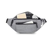 FANDARE Unisex Brusttasche Sling Bag Herren Damen Bauchtasche Umhängetaschen Crossover Rucksack Schultertasche Bauchtasche Daypacks für Outdoor Reisen Camping Wanderrucksäcke Crossbody Pack Grau