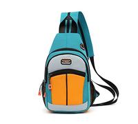 FANDARE Unisex Brusttasche Sling Bag Schulrucksack Sporttasche Herren Damen Schulranzen Umhängetaschen Crossover Rucksack Schultertasche für Outdoor Reisen Camping Wanderrucksäcke Daypacks Grün