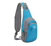 FANDARE Unisex Brusttasche Sport-Schultertaschen Sling Bag Herren Damen Umhängetaschen Crossover Rucksack Schultertasche Daypacks für Outdoor Reisen Camping Wanderrucksäcke Crossbody Pack Blau