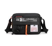 FANDARE Unisex Handytasche zum Umhängen Damen Handytasche Herren Superleicht Crossbody Schultertasche Umhängetasche mit Verstellbarer Damentasche Multi-Tasche Nylon Messenger Bag Schwarz