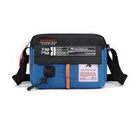 FANDARE Unisex Handytasche zum Umhängen Damen Handytasche Herren Superleicht Crossbody Schultertasche Umhängetasche mit Verstellbarer Damentasche Multi-Tasche Nylon Messenger Bag Schwarz Blau