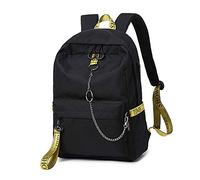 FANDARE Unisex Rucksäcke Schulrucksack mit USB-Ladeanschluss Schultasche Schulranzen Reise Tagesrucksack für 15,6 Zoll Laptop Daypacks für Junge Mädchen Reisen Uni Alltag Campus Wandern Schwarz Gelb