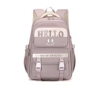 FANDARE Unisex Schulrucksäcke Schultasche Mädchen Jungen Jugendlich Minimalist Carry Tagesrucksäcke Student Campus-Begleiter Schulranzen Alltagsrucksäcke Rucksack Schulrucksack Daypack Dunkelviolett
