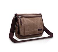 FANDARE Unisex Umhängetasche Herrentasche Segeltuch Damen Schultertasche Lehrertasche Laptoptasche für 10.9 Zoll Notebook Kuriertasche Große Aktentasche Schule Freizeit Reise Business Messenger Bag